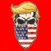 Gangster Trump USA Bandanna Skull Santa Hat thumb 1