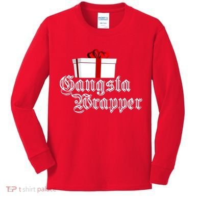 Gangster Wrapper Kids Long Sleeve Shirt