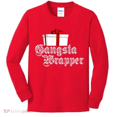 Gangster Wrapper Kids Long Sleeve Shirt