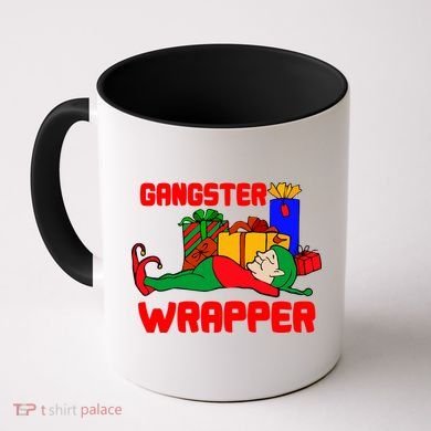 Gangster Wrapper Elf Gift Wrapping Coffee Mug