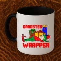 Gangster Wrapper Elf Gift Wrapping Coffee Mug thumb 2