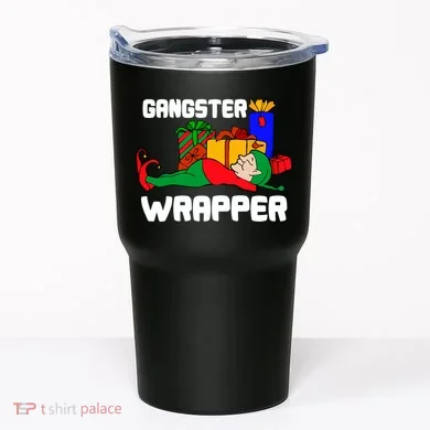 Gangster Wrapper Elf Gift Wrapping Tumbler