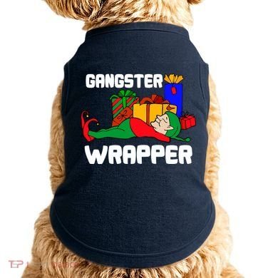 Gangster Wrapper Elf Gift Wrapping Doggie Tank