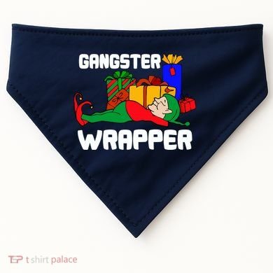Gangster Wrapper Elf Gift Wrapping USA-Made Doggie Bandana