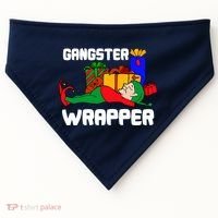 Gangster Wrapper Elf Gift Wrapping USA-Made Doggie Bandana thumb 0