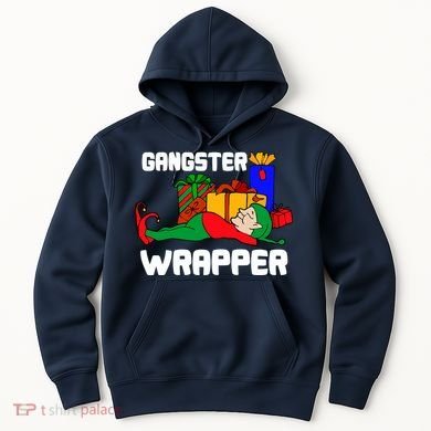 Gangster Wrapper Elf Gift Wrapping Hoodie