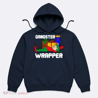 Gangster Wrapper Elf Gift Wrapping Hoodie