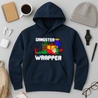 Gangster Wrapper Elf Gift Wrapping Hoodie thumb 3