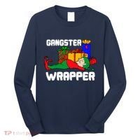 Gangster Wrapper Elf Gift Wrapping Long Sleeve Shirt thumb 0