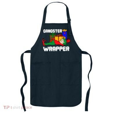 Gangster Wrapper Elf Gift Wrapping Apron