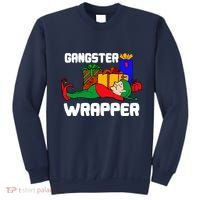 Gangster Wrapper Elf Gift Wrapping Sweatshirt thumb 0