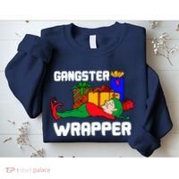 Gangster Wrapper Elf Gift Wrapping Sweatshirt thumb 2