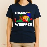 Gangster Wrapper Elf Gift Wrapping T-Shirt thumb 4