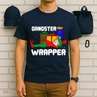 Gangster Wrapper Elf Gift Wrapping T-Shirt thumb 6