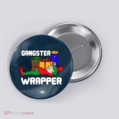 Gangster Wrapper Elf Gift Wrapping Button