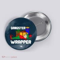 Gangster Wrapper Elf Gift Wrapping Button thumb 0