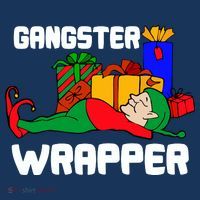 Gangster Wrapper Elf Gift Wrapping Coaster thumb 2