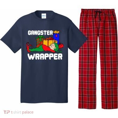 Gangster Wrapper Elf Gift Wrapping Pajama Set