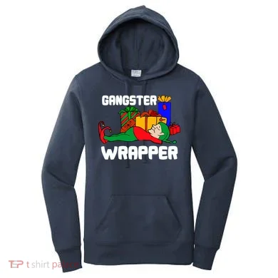 Gangster Wrapper Elf Gift Wrapping Women's Hoodie