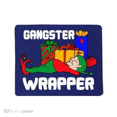 Gangster Wrapper Elf Gift Wrapping Mousepad