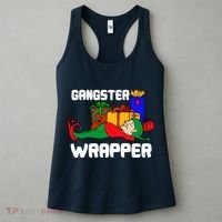 Gangster Wrapper Elf Gift Wrapping Women's Tank Top thumb 3