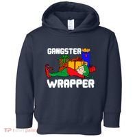 Gangster Wrapper Elf Gift Wrapping Toddler Hoodie thumb 0