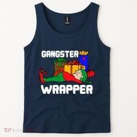 Gangster Wrapper Elf Gift Wrapping Tank Top thumb 2