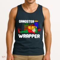Gangster Wrapper Elf Gift Wrapping Tank Top thumb 3