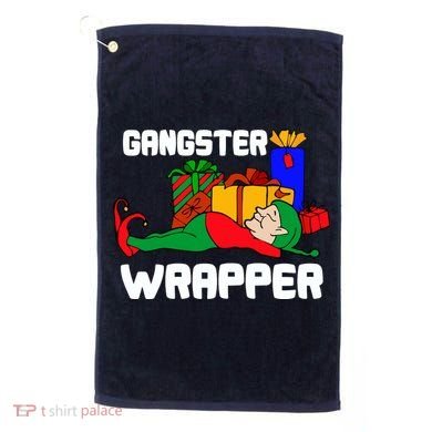 Gangster Wrapper Elf Gift Wrapping Golf Towel