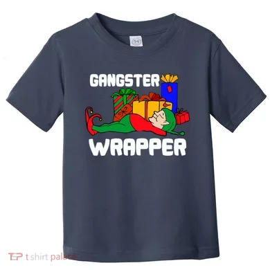 Gangster Wrapper Elf Gift Wrapping Toddler T-Shirt