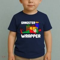 Gangster Wrapper Elf Gift Wrapping Toddler T-Shirt thumb 2