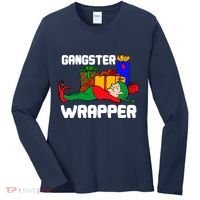 Gangster Wrapper Elf Gift Wrapping Women's Long Sleeve Shirt thumb 0