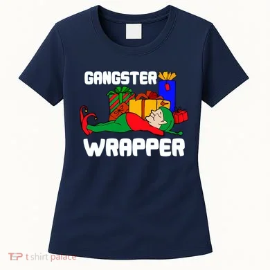 Gangster Wrapper Elf Gift Wrapping Women's T-Shirt