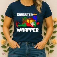 Gangster Wrapper Elf Gift Wrapping Women's T-Shirt thumb 2
