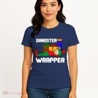 Gangster Wrapper Elf Gift Wrapping Women's T-Shirt thumb 4