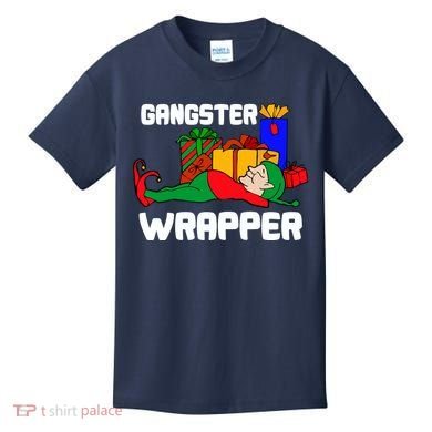 Gangster Wrapper Elf Gift Wrapping Kids T-Shirt