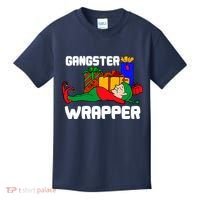 Gangster Wrapper Elf Gift Wrapping Kids T-Shirt thumb 0