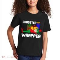 Gangster Wrapper Elf Gift Wrapping Kids T-Shirt thumb 2