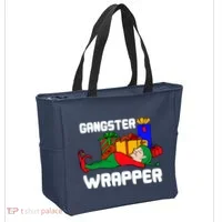 Gangster Wrapper Elf Gift Wrapping Tote Bag thumb 2