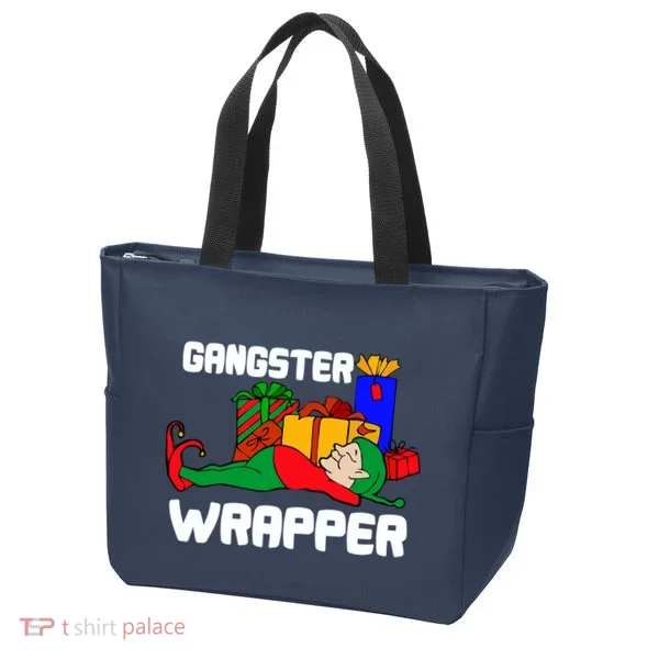 Gangster Wrapper Elf Gift Wrapping Tote Bag