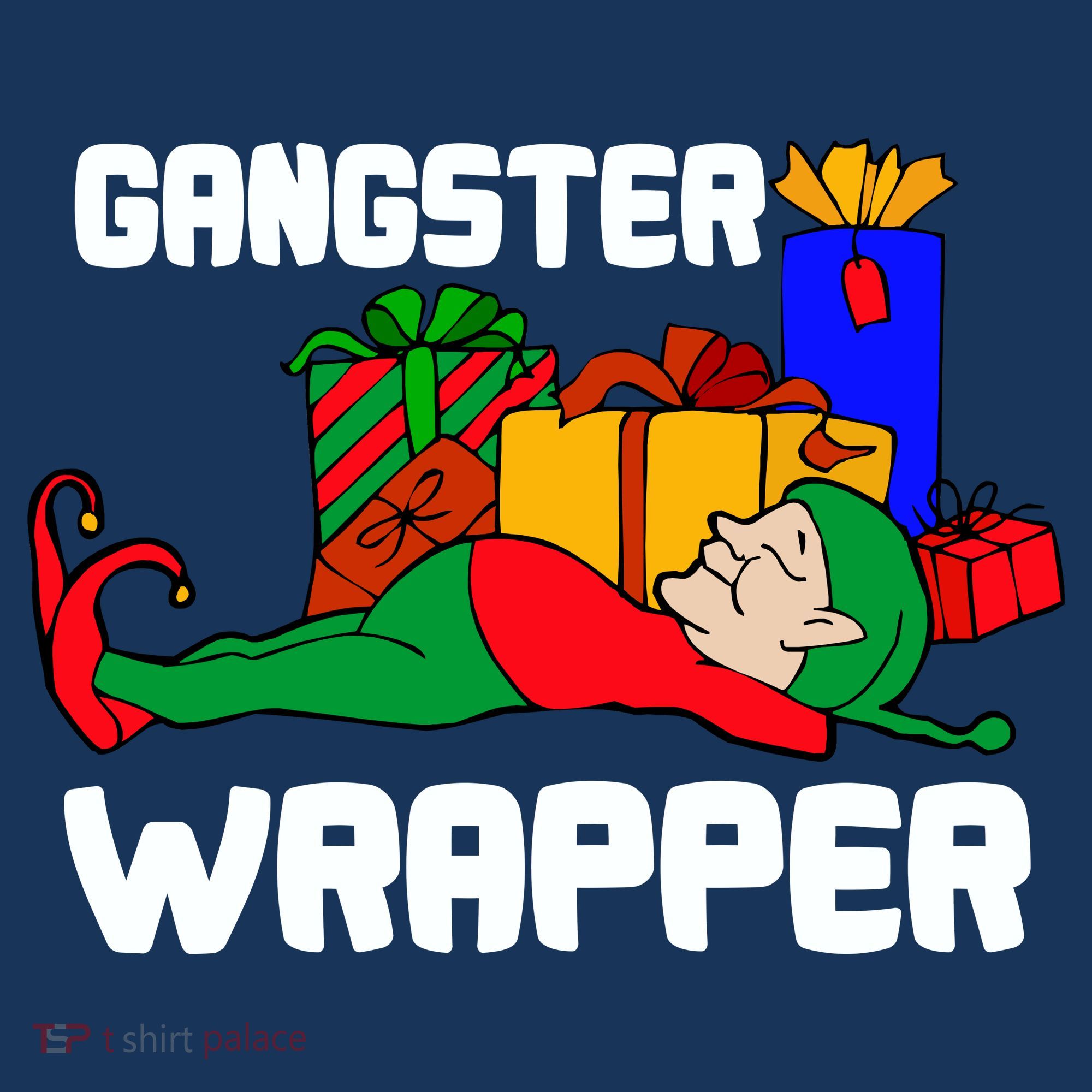 Gangster Wrapper Elf Gift Wrapping Tote Bag