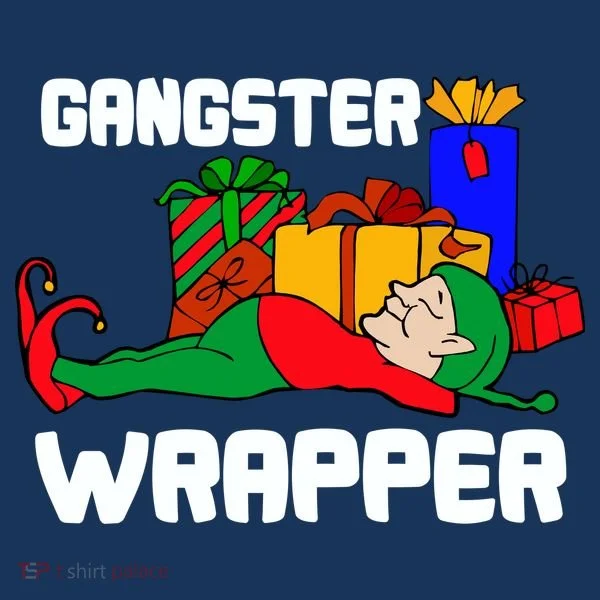 Gangster Wrapper Elf Gift Wrapping Tote Bag