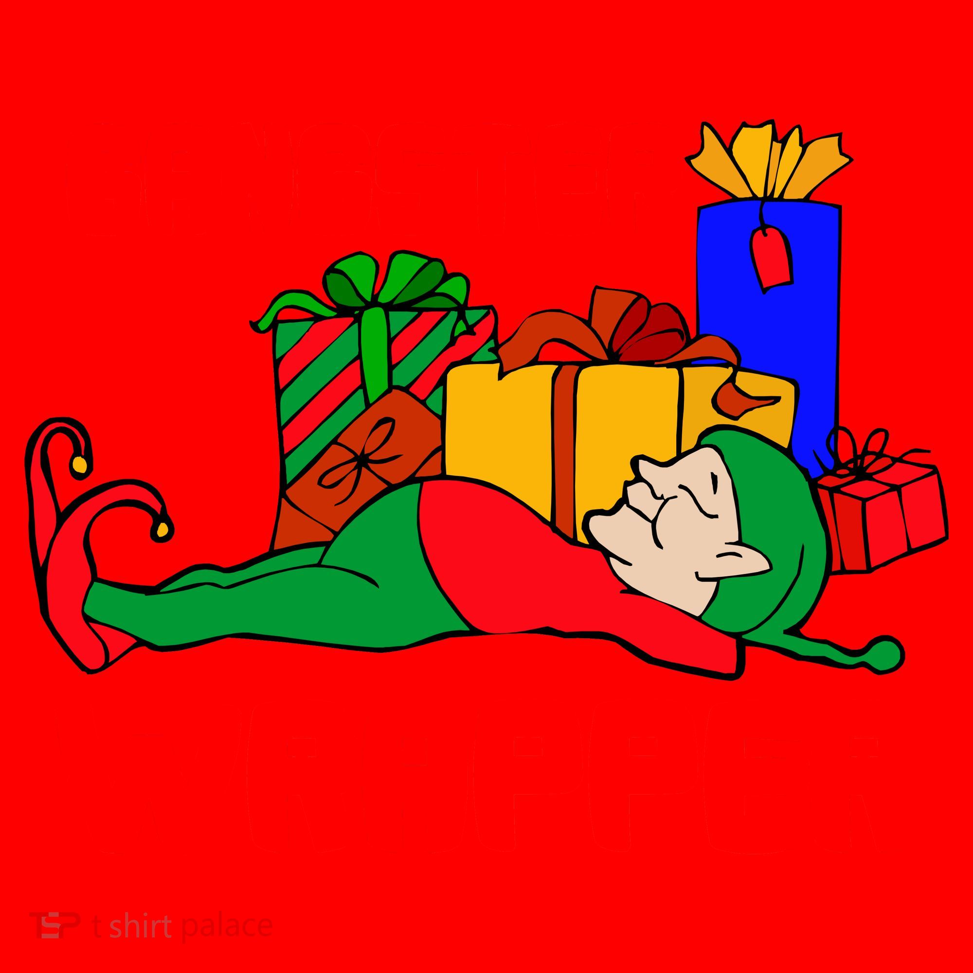 Gangster Wrapper Elf Gift Wrapping Santa Hat
