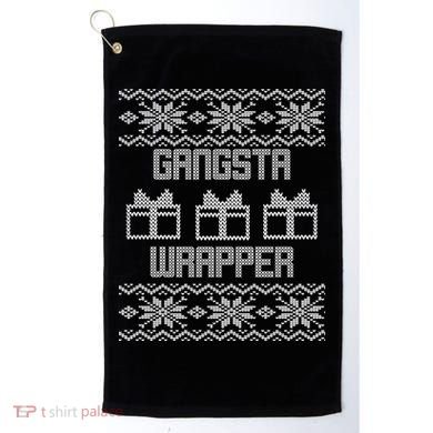 Gangster Wrapper Ugly Christmas Golf Towel
