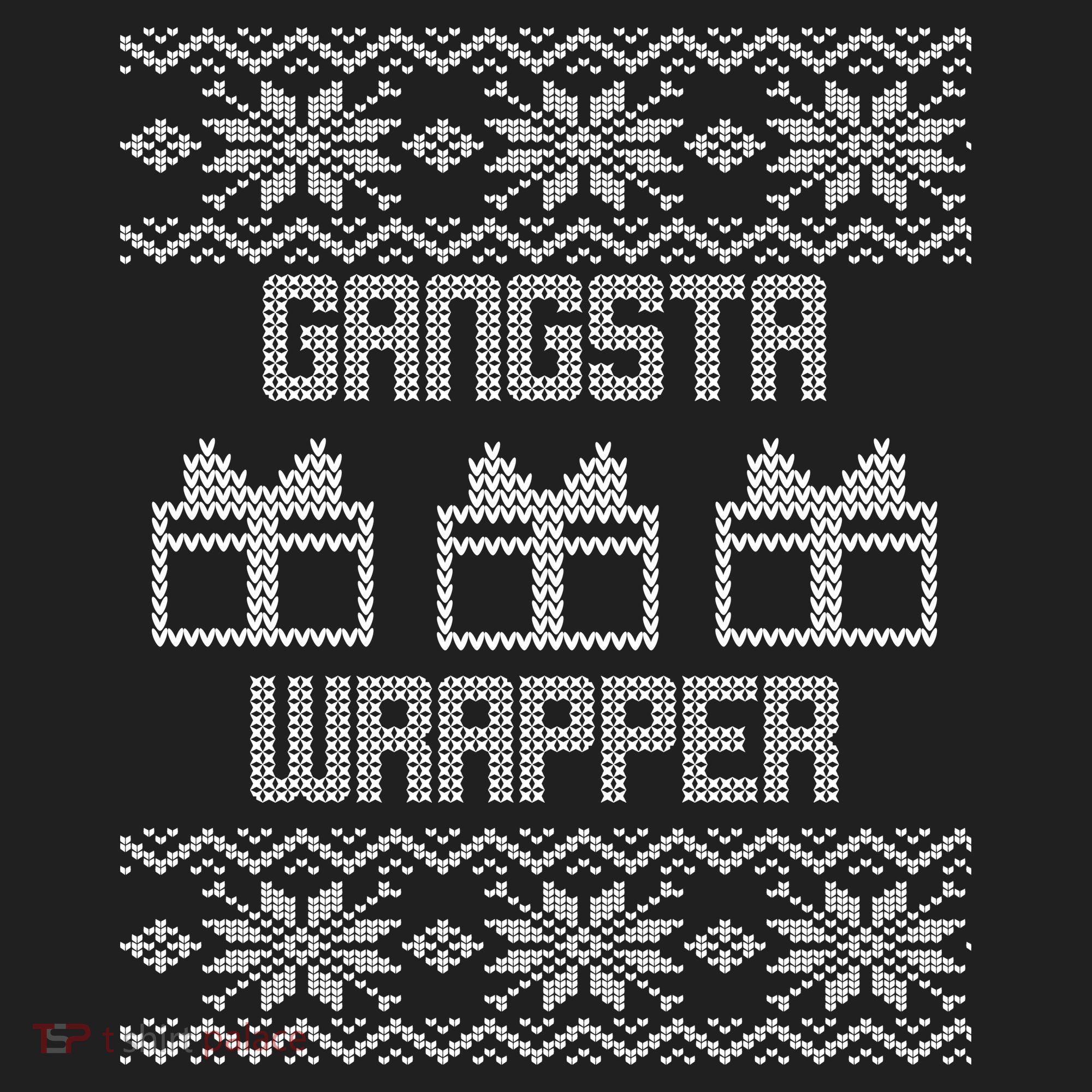 Gangster Wrapper Ugly Christmas Golf Towel
