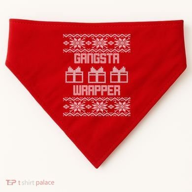 Gangster Wrapper Ugly Christmas USA-Made Doggie Bandana