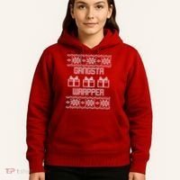 Gangster Wrapper Ugly Christmas Hoodie thumb 5