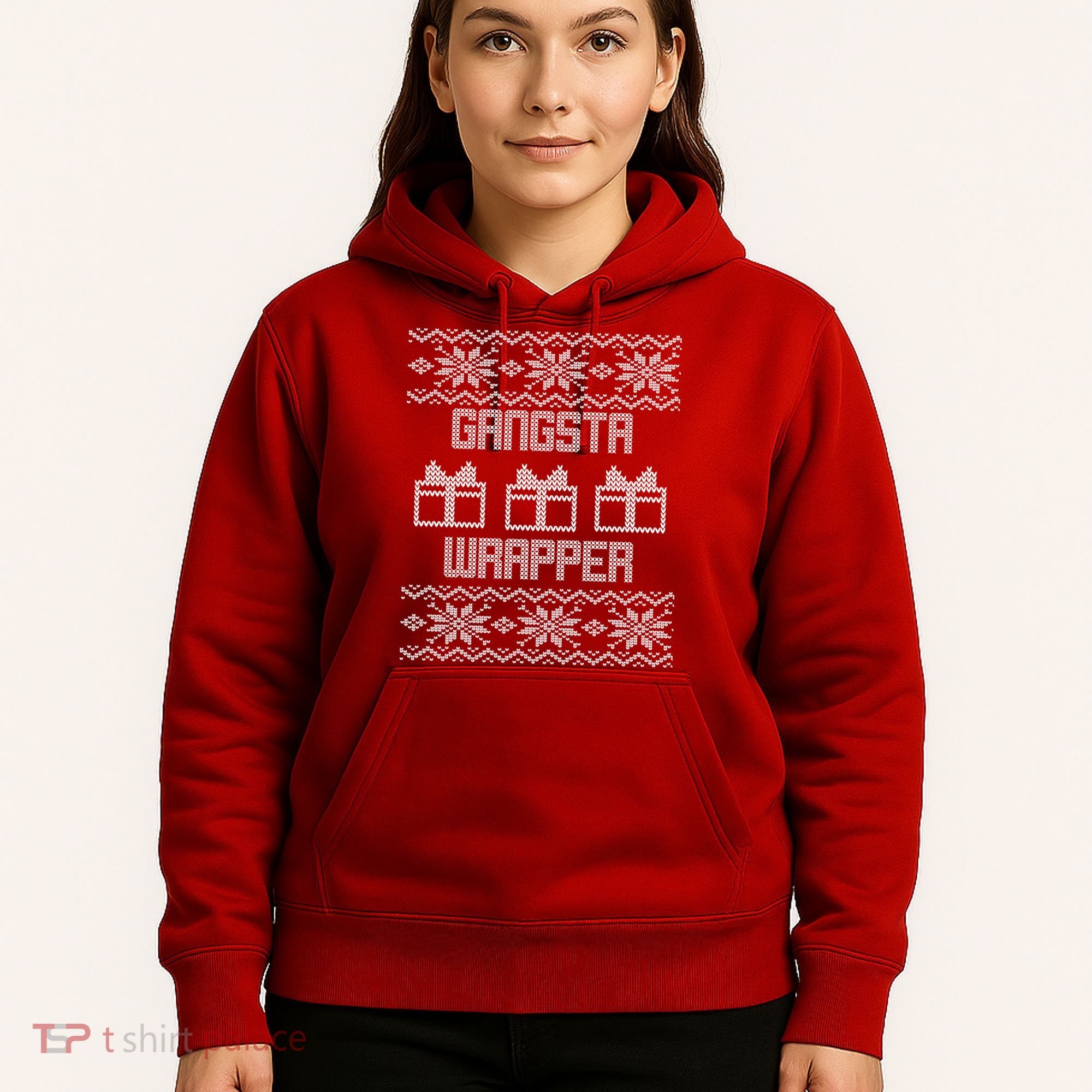 Gangster Wrapper Ugly Christmas Hoodie