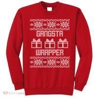 Gangster Wrapper Ugly Christmas Sweatshirt thumb 0