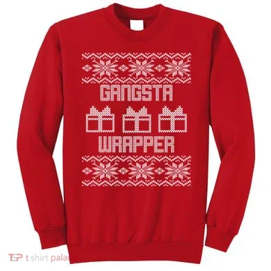 Gangster Wrapper Ugly Christmas Sweatshirt